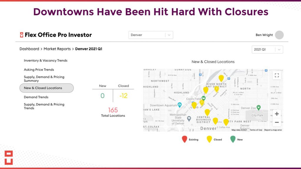Downtowns Hit Hardest with Closures