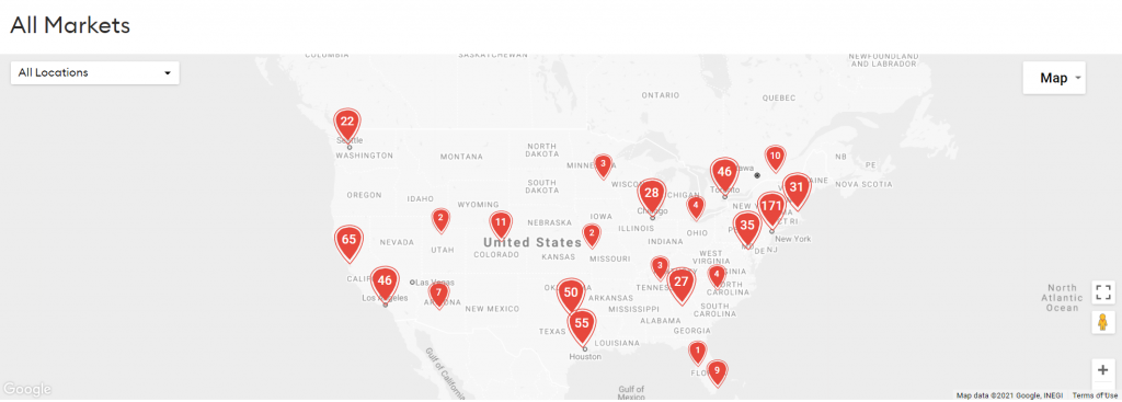 Upsuite Map to Find Private Workspace