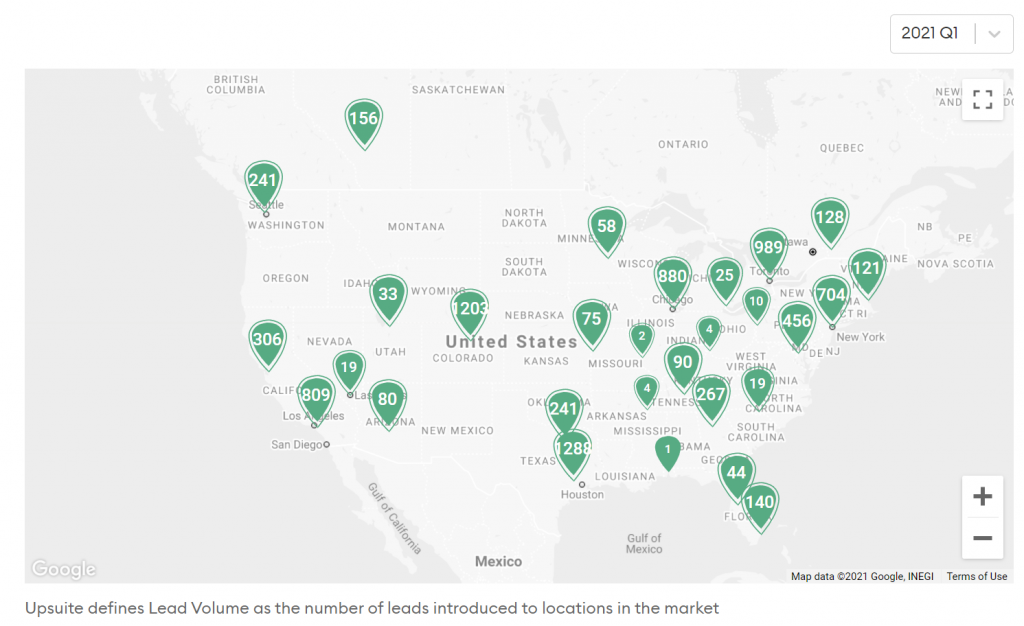 Lead Volume Demand Map