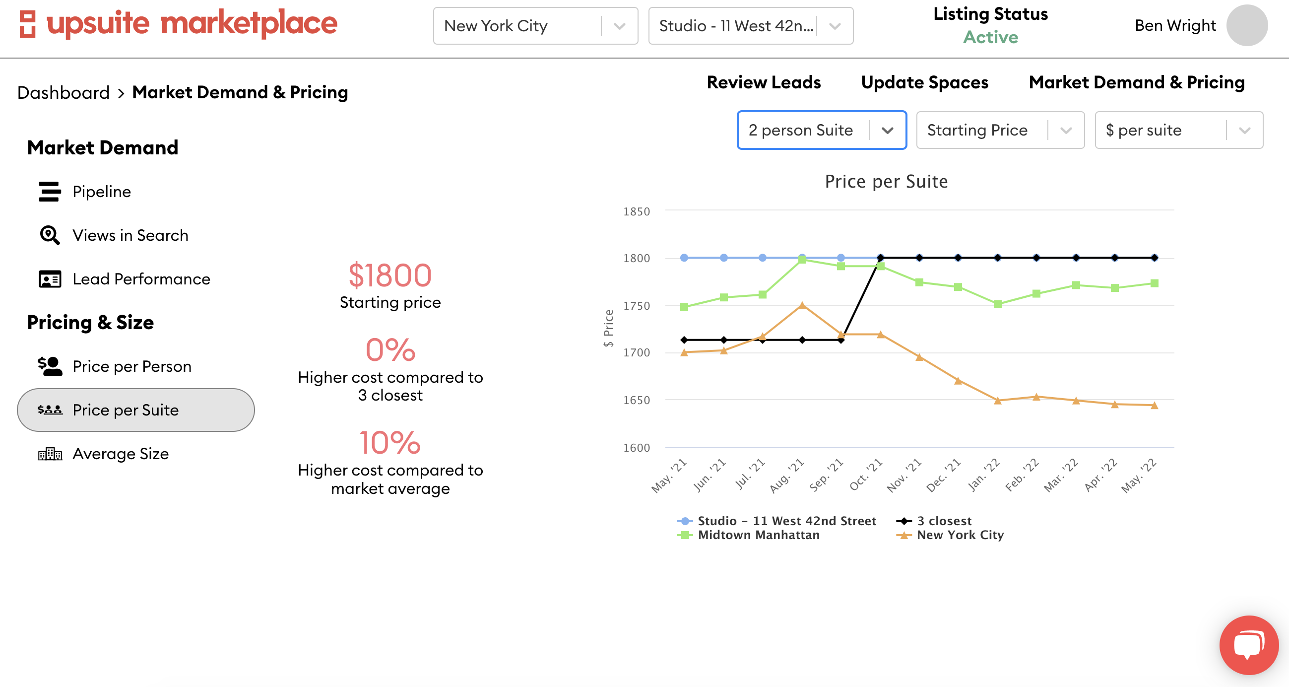 Compare Pricing with Competition